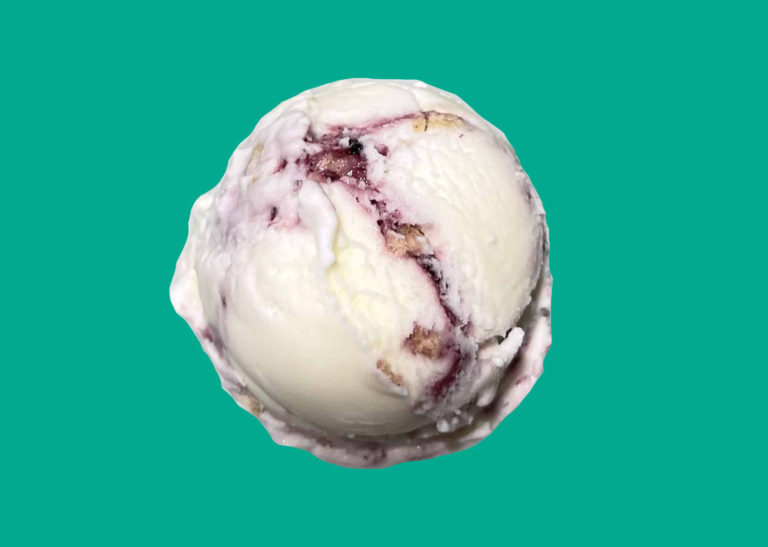 Blackberry Lemon Bar Fundae's Ice Cream and Sweets Zionsville